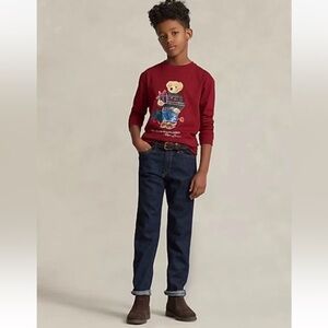 Polo Ralph Lauren Bear Cotton Jersey Tee Kids S (8) Polo Bear Graphic  New